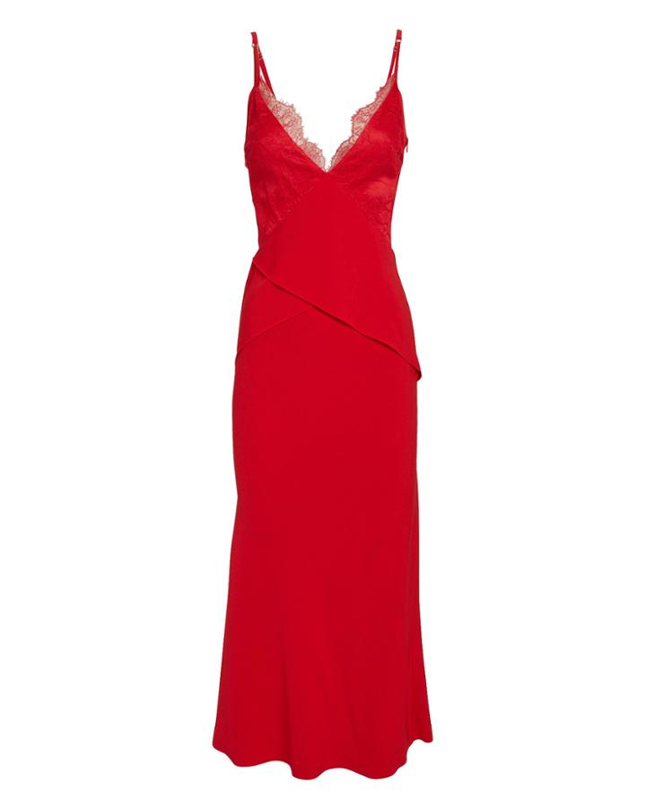 Dion Lee Stencil Lace Red Dress Red 6