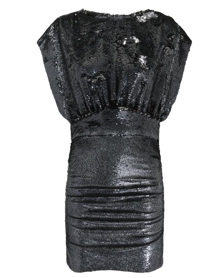 Iro Miracle Sequin Mini Dress Black 34