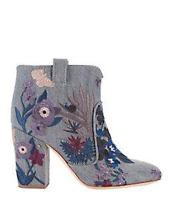 Laurence Dacade Pete Grey Denim Tropicale Booties
