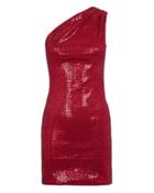 Haney Valentina Sequin Mini Dress Red 4