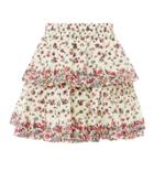 Love Shack Fancy Loveshackfancy Floral Mini Skirt Multi M