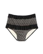 Nightcap Clothing Flirtini High Waist Lace Bikini Bottom Black M