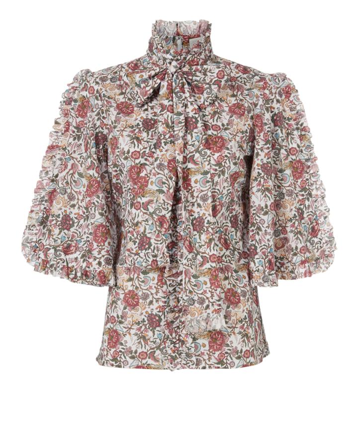 Caroline Constas Hope Tie Neck Blouse