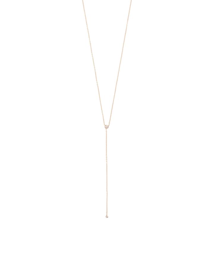Ariel Gordon Diamond Lariat Necklace Metallic 1size