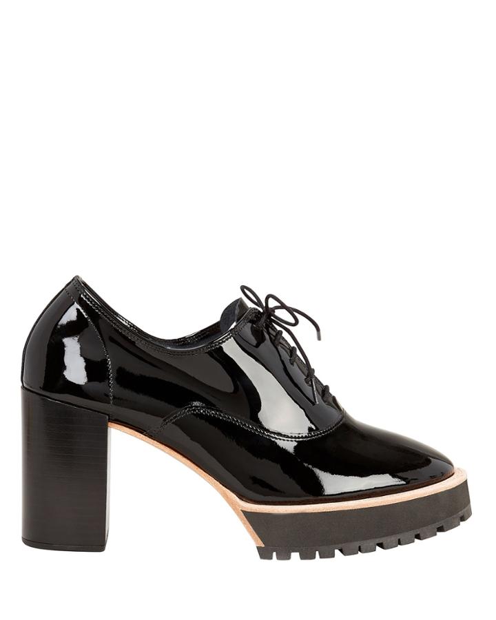 Repetto Brogue Patent Leather Pumps Black 38