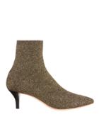 Loeffler Randallshoe Loeffler Randall Kassidy Glitter Kitten Heel Booties Metallic 39.5