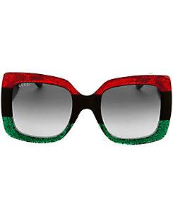 Gucci Oversized Square Glitter Sunglasses