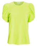 A.l.c. Kati Puff Sleeve T-shirt Neon Yellow S