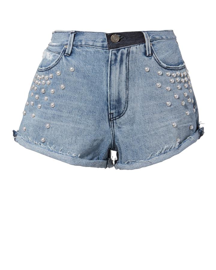 Rta Pearl Denim Shorts Denim 25