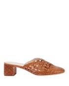 Loeffler Randall Lulu Timber Mules Brown 6