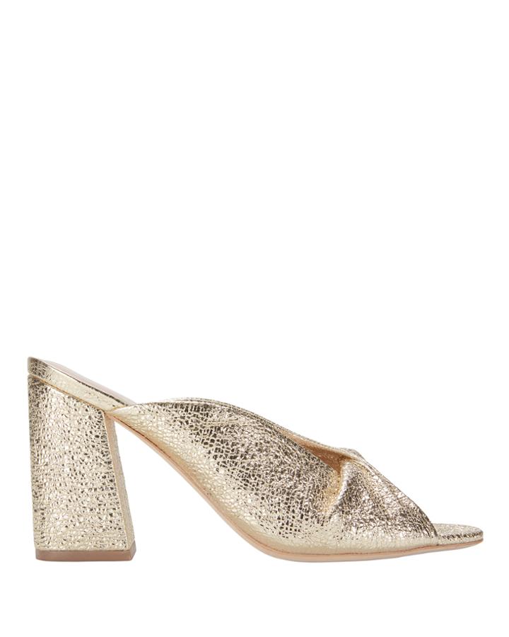 Loeffler Randallshoe Loeffler Randall Laurel Crinkle Metallic Gold Sandals Metallic 37