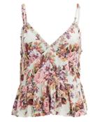 Auguste Bijoux Frill Cami Off-white/floral 6