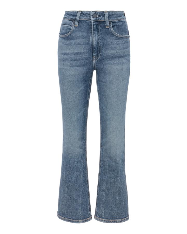Alexander Wang Grind Flex Cropped Flare Jeans Denim 26
