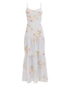 Exclusive For Intermix Intermix Genevieve Floral Printed Maxi Dress Blue/floral 8