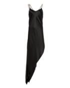Michelle Mason Chain Detail Black Dress Black 2