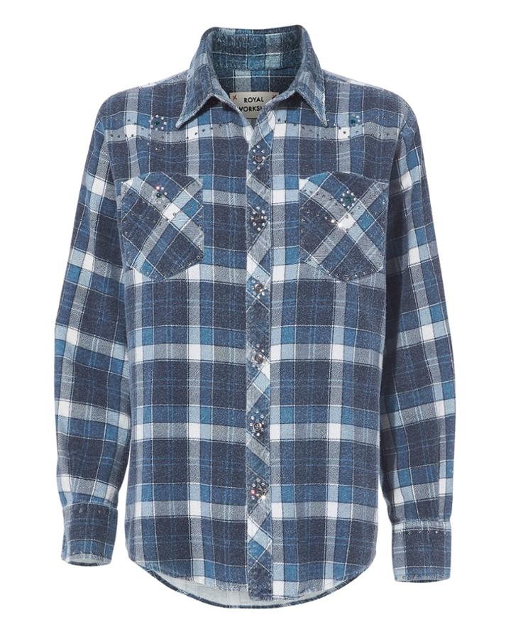 Royal Workshop Patti Western Studded Shirt Multi S