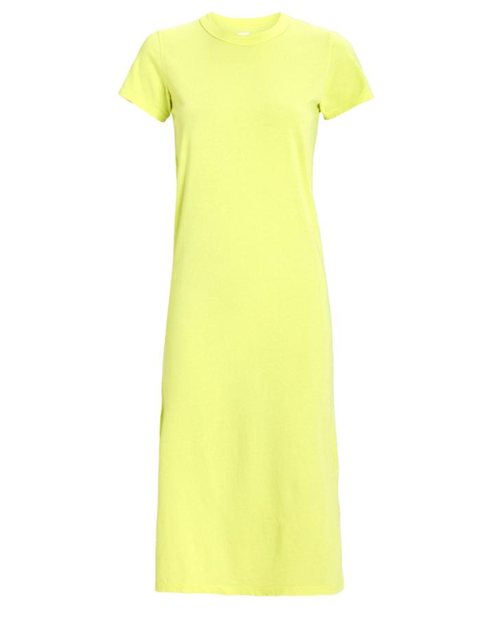 Nsf Leah Jersey T-shirt Dress Lime Green L