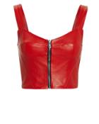The Mighty Company Ferrara Leather Bustier Red P