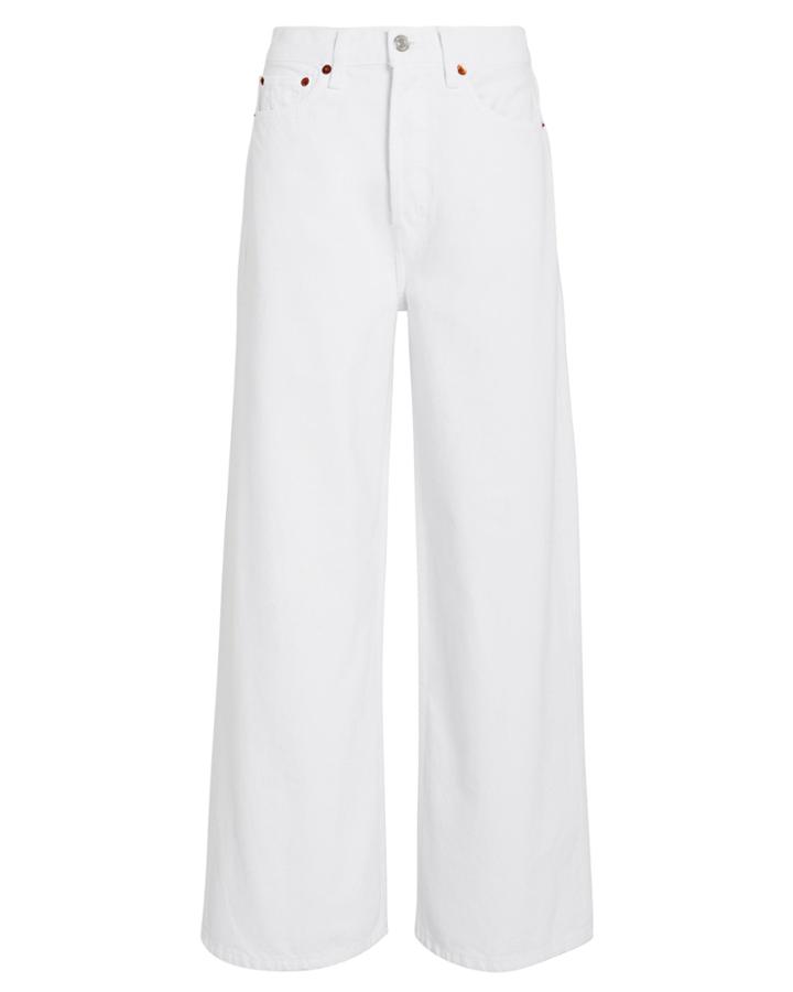 Re/done 60's Extreme Wide Leg Jeans White 25