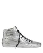Golden Goose Slide Limited Edition Silver High-top Sneakers Silver 40