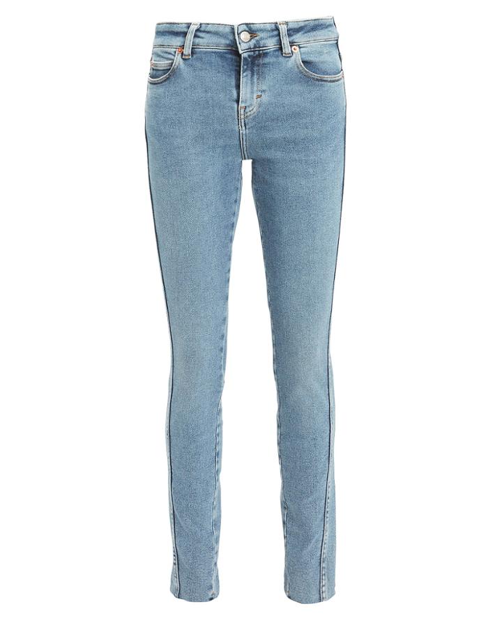 Iro Fragile Seamed Skinny Jeans Light Blue Denim 30