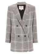 L'agence Taryn Plaid Blazer Blk/wht 4