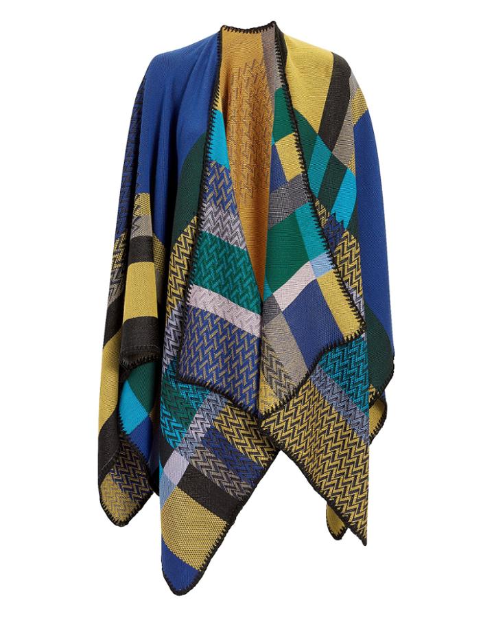 Missoni Usa Mixed Knit Print Cape Multi 1size