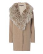 Pologeorgis Mongolian Trim Wool Coat