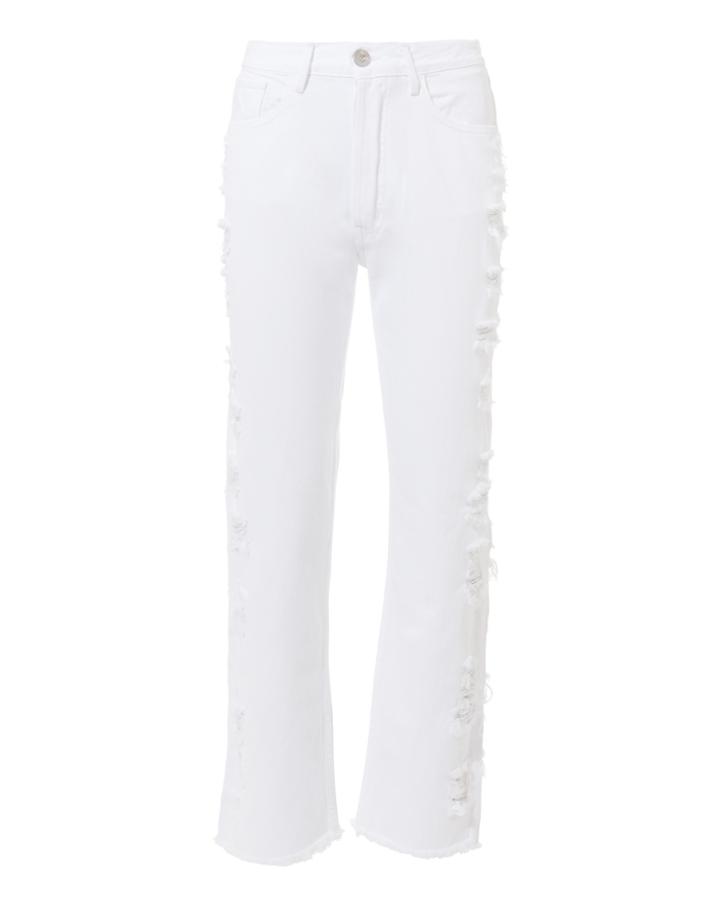 3x1 Denim 3x1 W3 Higher Ground  Cropped Jeans White 29