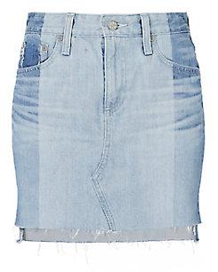Ag Sandy Two-tone Mini Skirt