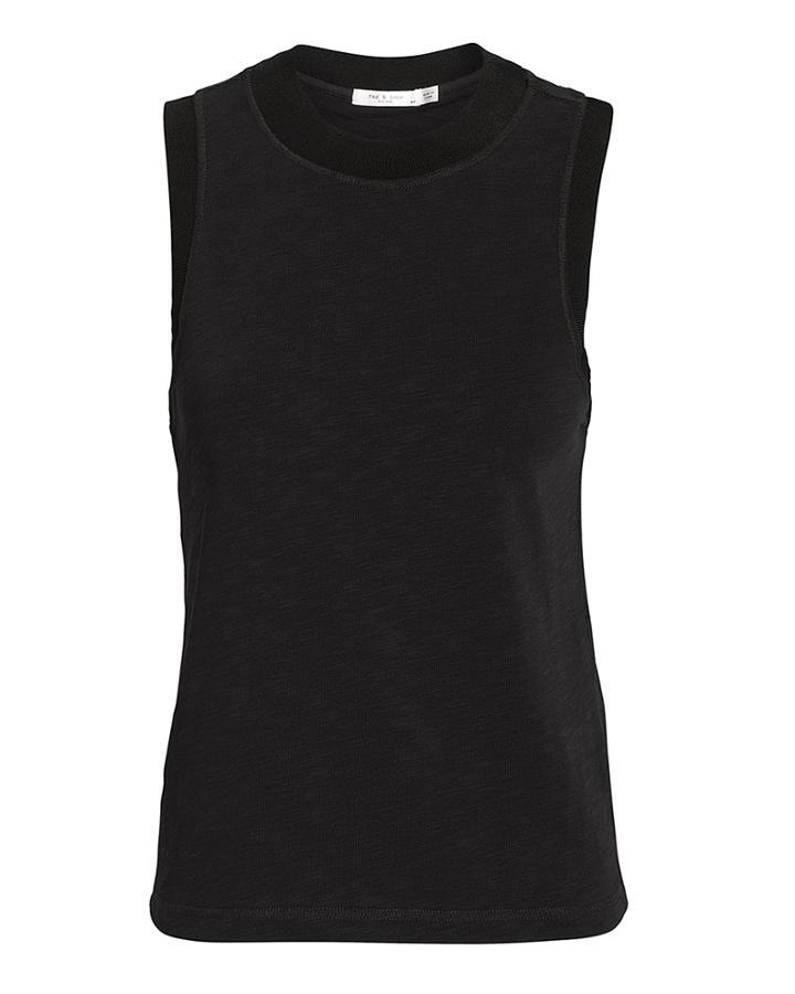 Rag And Bone Rag & Bone/jean Jolie Black Tank Black S