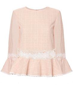 Jonathan Simkhai Voile Ruffle Top