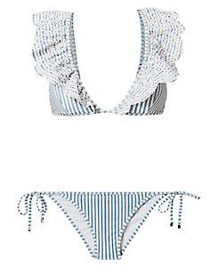 Intermix Zimmermann Meridian Striped Bikini
