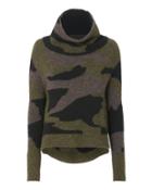 Veronica Beard Davis Camo Sweater