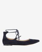 Belle By Sigerson Morrison Viata Suede Ballet Flat: Navy