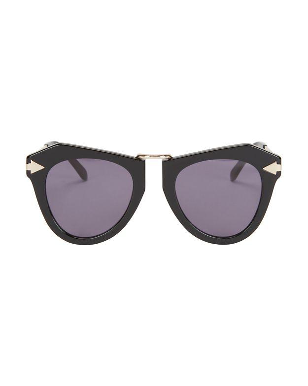 Karen Walker One Orbit Sunglasses: Black