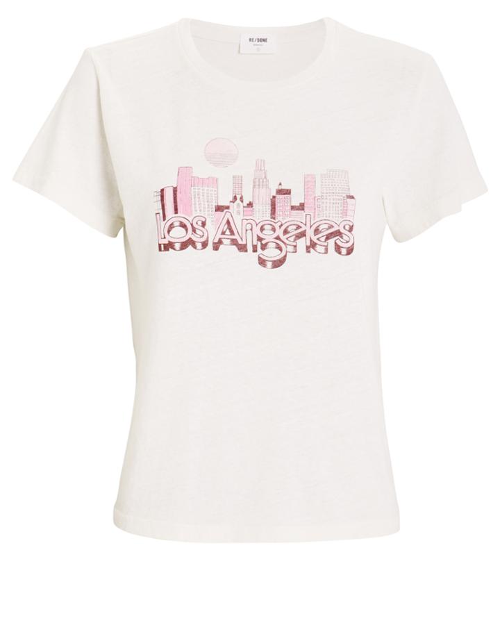 Re/done Los Angeles T-shirt Ivory S