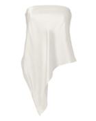 Michelle Mason Asymmetrical Bustier Top White Zero