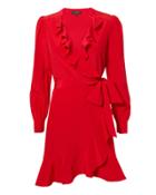 Exclusive For Intermix Intermix Aviana Wrap Dress Red Zero