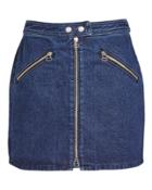 Rag And Bone Rag & Bone/jean Racer Skirt Denim-drk 27
