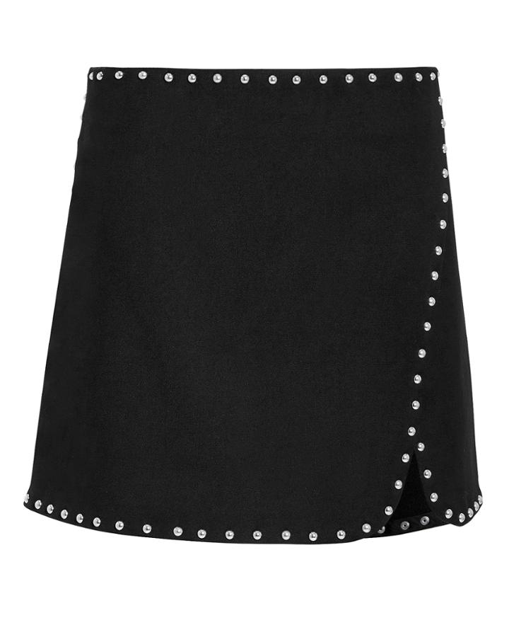 Helmut Lang Studded Mini Skirt Black 2