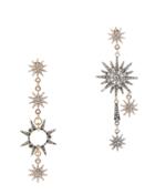 Lulu Frost Asymmetrical Star Earrings Metallic 1size