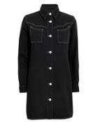 Ganni Denim Shirt Dress Black 40
