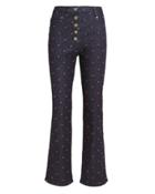 Miaou Junior Rose Embroidery Pants Dark Denim 25