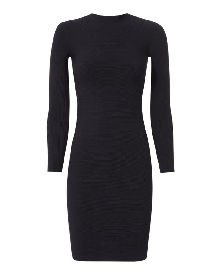Helmut Lang Navy Tie Back Dress