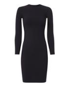 Helmut Lang Navy Tie Back Dress