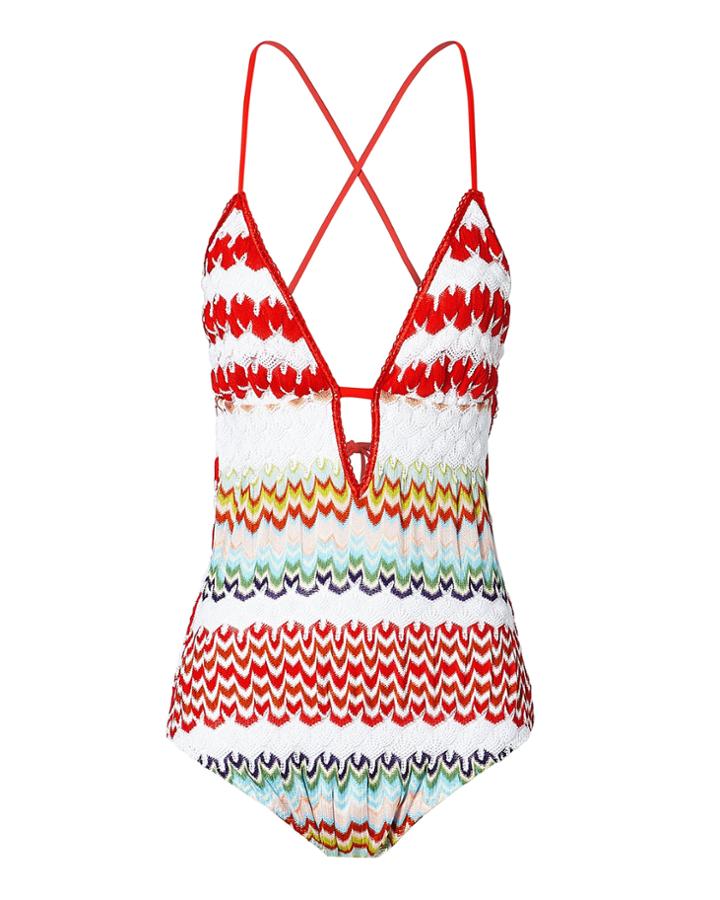 Missoni Mare Crochet One Piece Swimsuit Multi 38