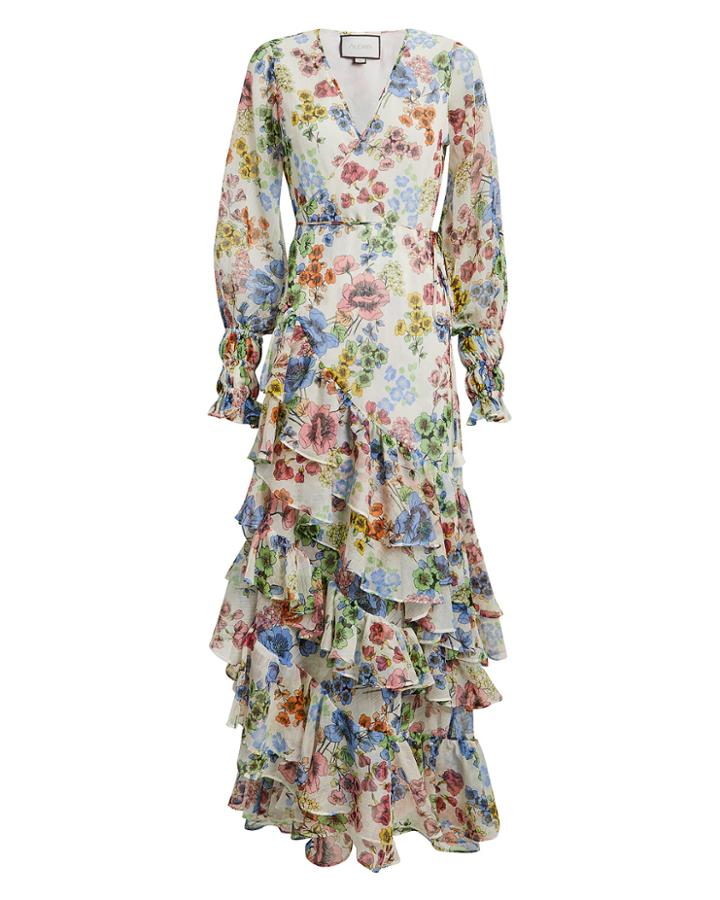 Alexis Solace Dress Light Floral L