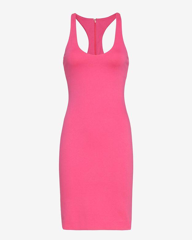 Dsquared2 Racer Back Knit Dress: Fuchsia