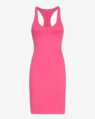 Dsquared2 Racer Back Knit Dress: Fuchsia